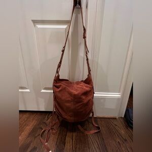 Free People Suede Boho Shapeshifter Suede Slouchy Bag